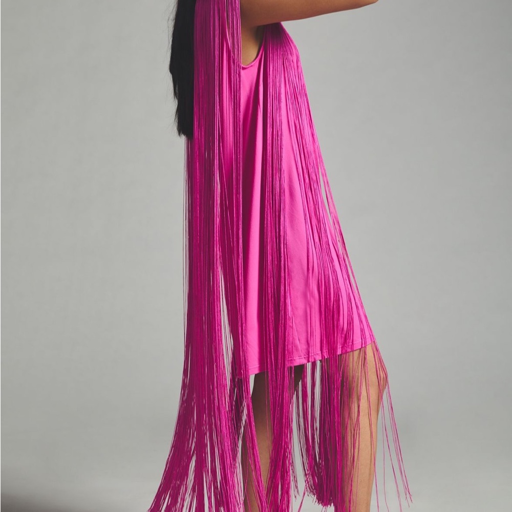 Anthropologie Hutch Fringed Sleeveless Dress